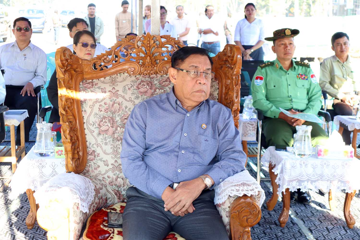 တနင်္သာရီတိုင်းဒေသကြီးဝန်ကြီးချုပ်ဦးမြတ်ကို တည်ဆောက်ရေးလုပ်ငန်းများအားကြည့်ရှုစစ်ဆေး